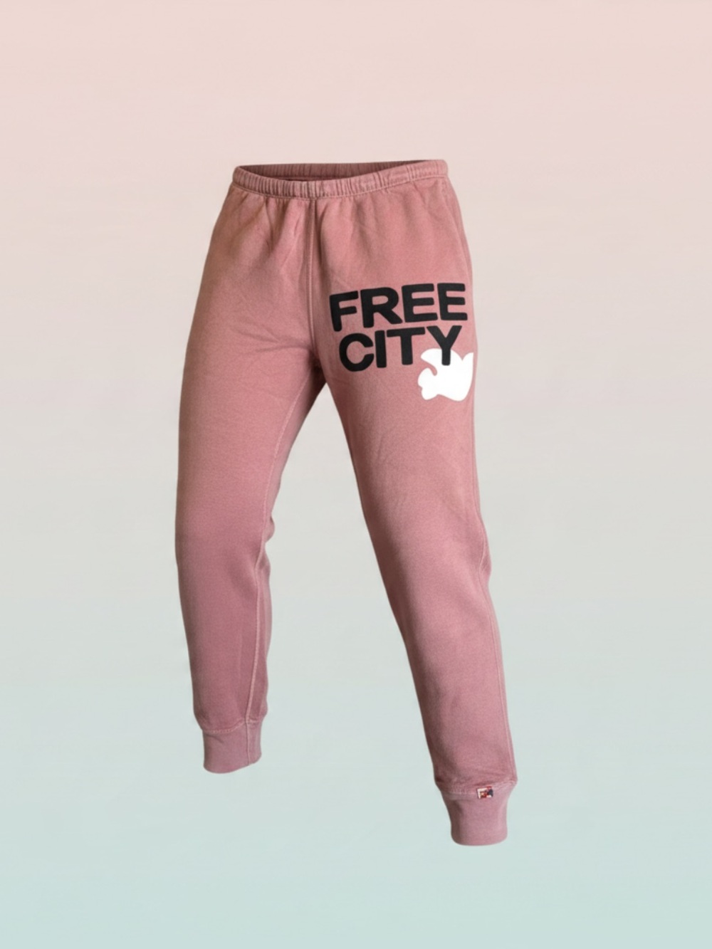 Woman’s Free City sweatpants- dusty rose color